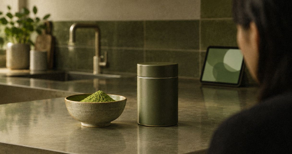 Keeping matcha powder away from kitchen odours