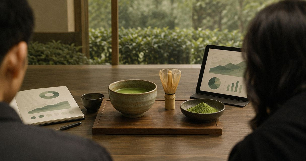 First-harvest ceremonial matcha: reading harvest information