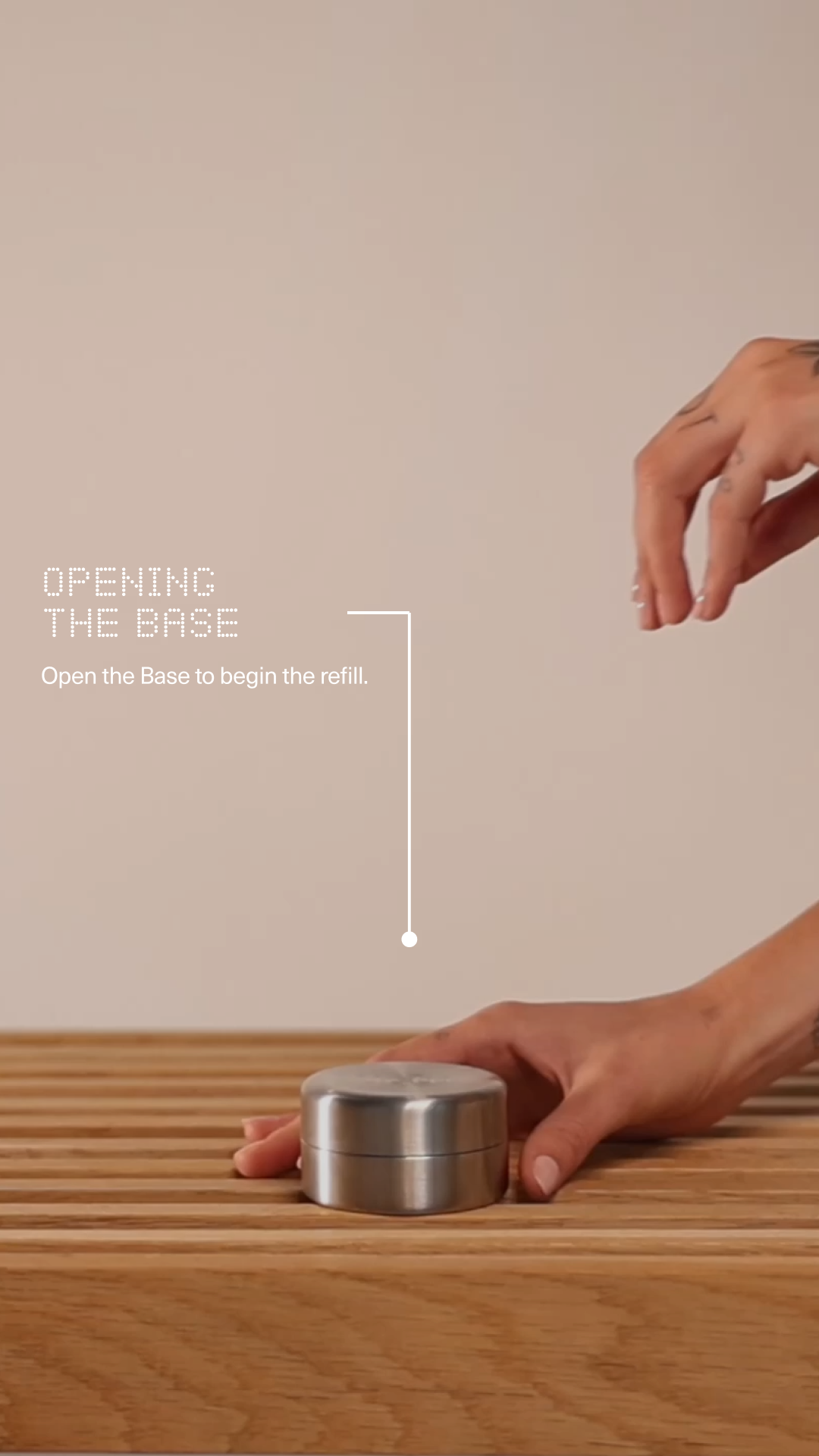 Opening the Uchi Base to start your matcha ritual