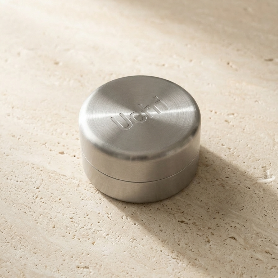 Uchi Base. Matcha canister to hold matcha pod from Uchi. Design matcha.